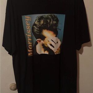 Morrissey Y? Black Graphic Tee